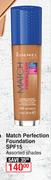Rimmel London Match Perfection Foundation SPF15 (Assorted Shades)