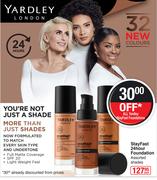 Yardley London Stay Fast 24 Hour Foundation Assorted Shades-Each