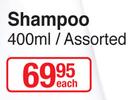 Dove Shampoo Assorted-400ml Each