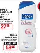 Sanex Shower Gel Assorted-750ml