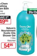 Nature's Nourishment Exotic Oils Shower Gel Assorted-1Ltr