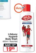 Lifebuoy Hygiene Body Wash Assorted-400ml