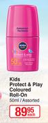 Nivea Sun Protect & Play Coloured Roll On Assorted-50ml Each