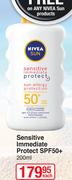 Nivea Sensitive Immediate Protect SPF50+-200ml Each