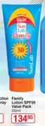 Sun Lab Family Lotion SPF50 Value Pack-250ml