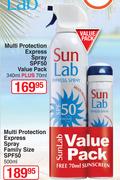Sun Lab Multi Protection Express Spray SPF50 Value Pack-340ml Plus 70ml