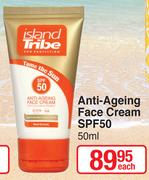 Island Tribe Anti Ageing Face Cream SPF50-50ml Each