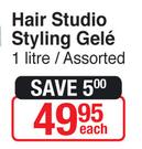 Hair Studio Styling Gele 1 Litre Assorted-Each