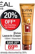 Elvive Leave-In Cream 150ml/Assorted