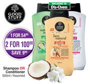 Good Stuff Shampoo Or Conditioner 500ml Assorted