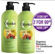 Organics Shampoo Or Conditioner 1 Litre Assorted-For 2