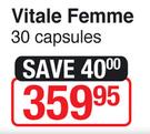 Climux Vitale Femme-30 Capsules