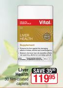 Vital Liver Health-30 Film Coated Caplets