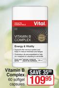 Vital Vitamin B-60 Softgel Capsules