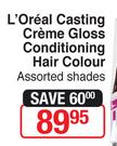L'Oreal Casting Creme Gloss Conditioning Hair Colour (Assorted Shades)