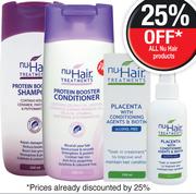 Nu Hair Treatments Protein Booster Shampoo Or Conditioner 200ml Assorted-Each