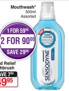 Sensodyne Mouthwash Assorted-2 x 500ml