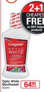 Colgate Optic White Mouthwash-500ml Each