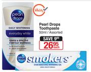 Pearl Drops Toothpaste Assorted-50ml Each