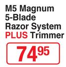 Max Shave M5 Magnum 5 Blade Razor System Plus Trimmer