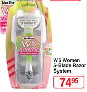 Max Shave W5 Women 5 Blade Razor System