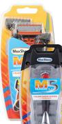 Max Shave M5 Magnum 5 Blade Disposable Razors 3 Pack
