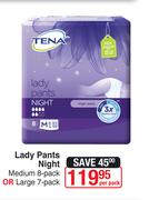 Tena Lady Pants Night Medium 8 Pack Or Large 7 Pack-Per Pack