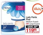 Tena Lady Pants Plus Medium 9 Pack Or Large 8 Pack-Per Pack