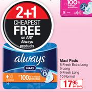 Always Maxi Pads-Per Pack
