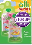 Olli Puds Assorted-100g Each