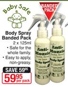Anti Mozzie Body Spray Banded Pack-2 x 125ml Per Pack