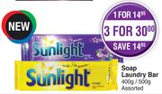 Sunlight Laundry Bar Assorted-400g/500g Each