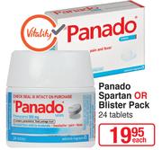 Panado Spartan Or Blister Pack 24 Tablets-Each