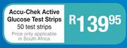 Accu Chek Active Glucose Test Strips 50 Test Strips