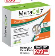 Mena Cal.7 Value Pack 90 Tablets