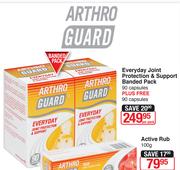 Arthro Guard Everyday JointProtection & Support Banded Pack 90 Capsules Plus Free 90 Capsules-Per PK