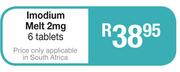 Imodium Melt 2 mg 6 Tablets