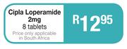 Cipla Loperamide 2 mg 8 Tablets