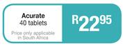 Acurate 40 Tablets