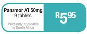 Panamor AT 50 mg 9 Tablets