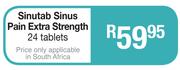 Sinutab Sinus Pain Extra Strength 24 Tablets