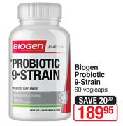 Biogen Probiotic 9 Strain 60 Vegicaps