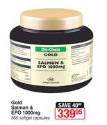 Dis-Chem Gold Salmon & EPO 1000 mg 365 Softgel Capsules