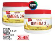 Wellvita Omega 3, 6 & 9 1000 mg Or Omega 3 1000 mg 300 Softgels-Each