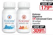 Kolorex Digestive Or Advanced Care 30 Softgel Capsules-Each