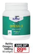 Revite Omega 3 1000 mg 90 Softgels