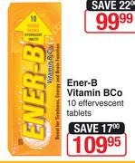 Ener-B Vitamin BCo 10 Effervescent Tablets