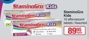 Stamino Gro Kids 10 Effervescent Assorted Tablets-Each