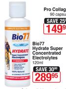 Bio 77 Hydrate Super Concentrated Electrolytes-120ml