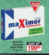  Maximor Advance Value Pack 6 Capsules
